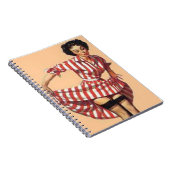 ヴィンテージいけなストライパーピン留め ノートブック (右側)