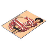 ヴィンテージいけなストライパーピン留め ノートブック (左側)