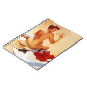 ヴィンテージいけなビーチ美しいのピンアップ ノートブック (左側)