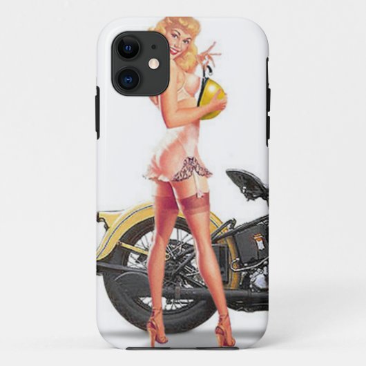 ヴィンテージいけなSexie Pin Up Girl Case-Mate iPhoneケース (裏面)