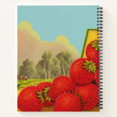 ヴィンテージいちごクレートアートスパイラルレシピ ノートブック (裏面)