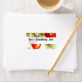 ヴィンテージいちごパーソナライズされた- Jam ラベル (インサイチュ)