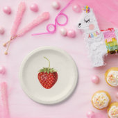 ヴィンテージいちご誕生日パーティー ペーパープレート (パーティー)