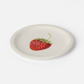 ヴィンテージいちご誕生日パーティー ペーパープレート (アングル)