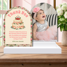 ヴィンテージいちご1日サンキューカード 招待状