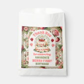 ヴィンテージいちご1日パーティーありがとう フェイバーバッグ (正面)