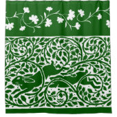 ヴィンテージうさぎシャワーカーテン シャワーカーテン (正面)