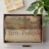 ヴィンテージうさぎフローラの花フランスの 薄葉紙 (ギフト)