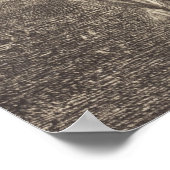 ヴィンテージうさぎプリントポスター ポスター (角)