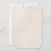 ヴィンテージうさぎ植物双生児シャワー 招待状 (裏面)