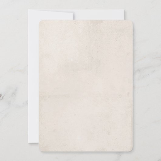 ヴィンテージうさぎ男女兼用赤ちゃんシャワー 招待状 (裏面)