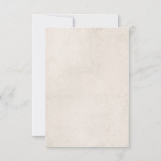 ヴィンテージうさぎ赤ちゃんシャワーサンキューカード 招待状 (裏面)