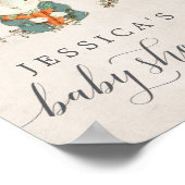 ヴィンテージうさぎ赤ちゃんシャワー歓迎サイン ポスター (角)