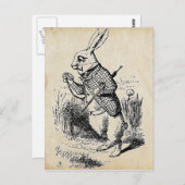 ヴィンテージうさぎ ポストカード (正面/裏面)