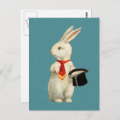 ヴィンテージうさぎ ポストカード (正面/裏面)