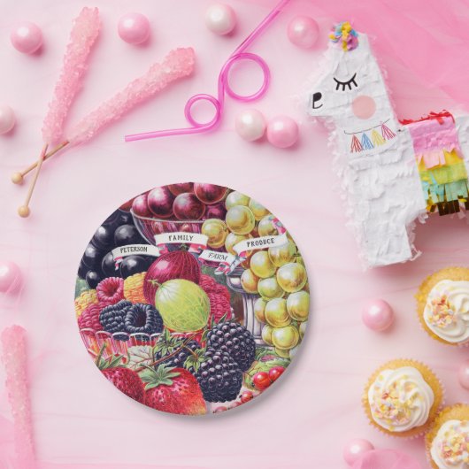 ヴィンテージおいしい果物 ペーパープレート (パーティー)