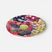 ヴィンテージおいしい果物 ペーパープレート (アングル)