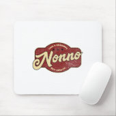 ヴィンテージおじいちゃんのようにクールないがイタリアン- マウスパッド (マウス)