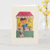 ヴィンテージおじいちゃんの父の日のカード カード (黄色い花)