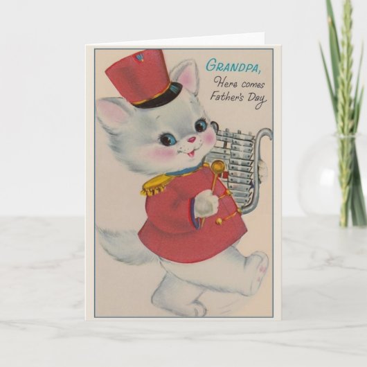 ヴィンテージおじいちゃん父のデイカード カード (正面)