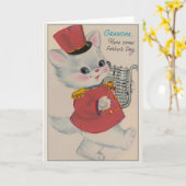 ヴィンテージおじいちゃん父のデイカード カード (黄色い花)