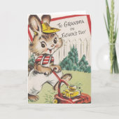 ヴィンテージおじいちゃん父の日のグリーティングカード カード (正面)