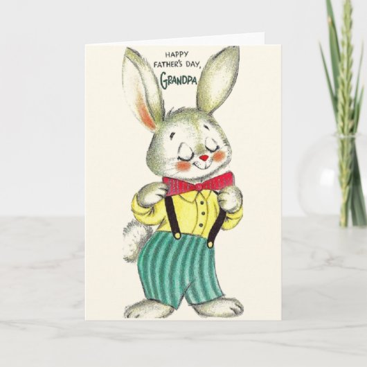 ヴィンテージおじいちゃん父の日のグリーティングカード カード (正面)