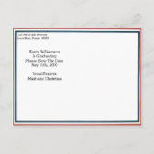 ヴィンテージおじさんサム Save The Date 発表 案内ポストカード (裏面)