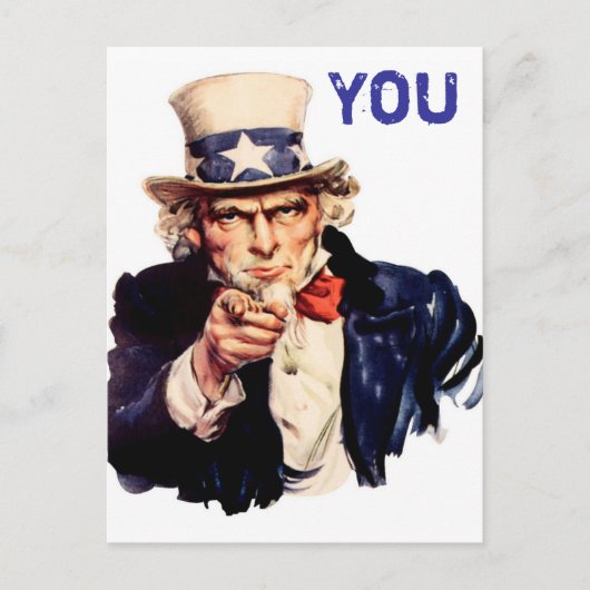 ヴィンテージおじさん ポストカード (正面)