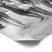 ヴィンテージおっちょこちょいのの水着を着た男性と女性 フォトプリント (角)