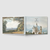 ヴィンテージおとぎ素朴話の城の結婚森 ゲストブック (全面)