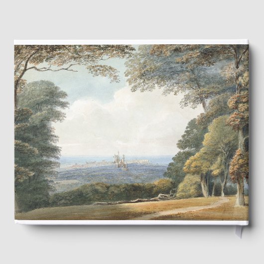 ヴィンテージおとぎ素朴話の城の結婚森 ゲストブック (裏面)