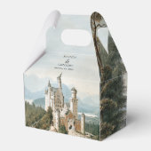 ヴィンテージおとぎ素朴話の城の結婚森 フェイバーボックス (正面サイド)