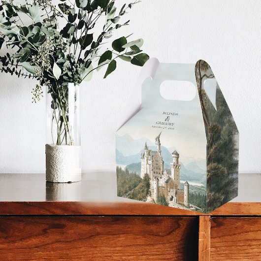 ヴィンテージおとぎ素朴話の城の結婚森 フェイバーボックス