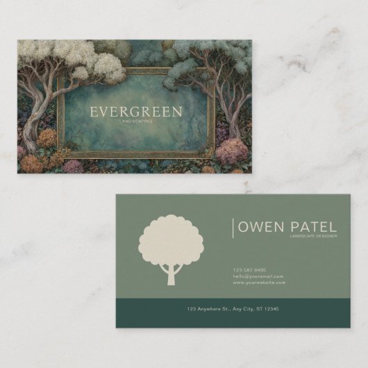 ヴィンテージおとぎ華美り枠 名刺 (正面/裏面)