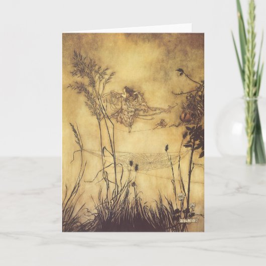 ヴィンテージおとぎ話おとぎ綱渡りラッカム カード (正面)