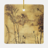 ヴィンテージおとぎ話おとぎ綱渡りラッカム セラミックオーナメント (裏面)