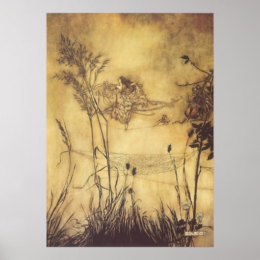 ヴィンテージおとぎ話おとぎ綱渡りラッカム ポスター (正面)