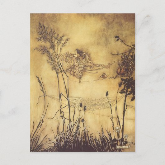 ヴィンテージおとぎ話おとぎ綱渡りラッカム ポストカード (正面)