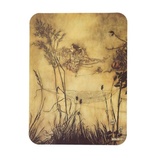 ヴィンテージおとぎ話おとぎ綱渡りラッカム マグネット (縦)