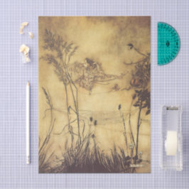 ヴィンテージおとぎ話おとぎ綱渡りラッカム 薄葉紙