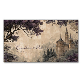 ヴィンテージおとぎ話に魅了された城 マグネット名刺