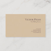 ヴィンテージおとぎ話に魅了された城 名刺 (裏面)