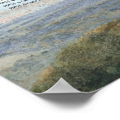 ヴィンテージおとぎ話の城の森の座席表 ポスター (角)