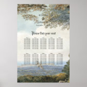 ヴィンテージおとぎ話の城の森の座席表 ポスター (正面)