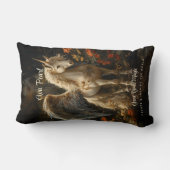 ヴィンテージおとぎ話の森ユニコーンファンタジー ランバークッション (裏面)