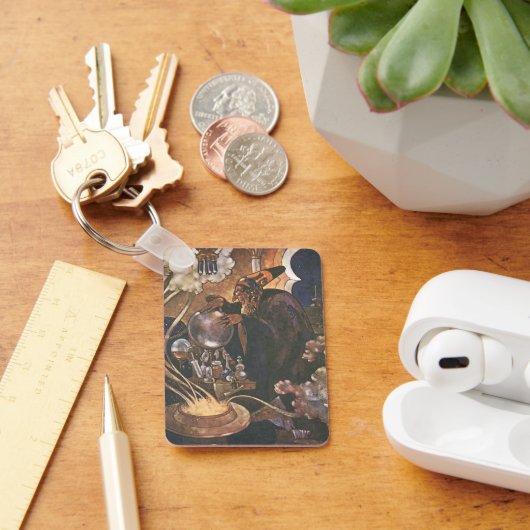 ヴィンテージおとぎ話アラジンと魔法ランプ キーホルダー (デスク)