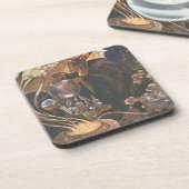 ヴィンテージおとぎ話アラジンと魔法ランプ コースター (左側)