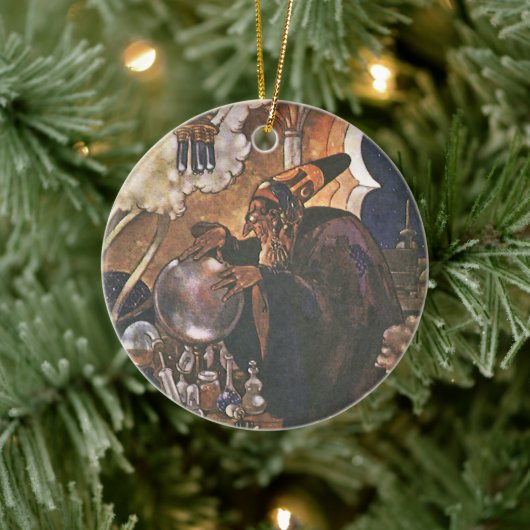 ヴィンテージおとぎ話アラジンと魔法ランプ セラミックオーナメント (ツリー)