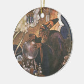 ヴィンテージおとぎ話アラジンと魔法ランプ セラミックオーナメント (左)